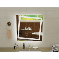 Квадратное LEd зеркало с подсветкой для ванной Торино 90x90 см