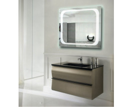 Зеркало в ванную комнату с подсветкой Атлантик 90х90 см